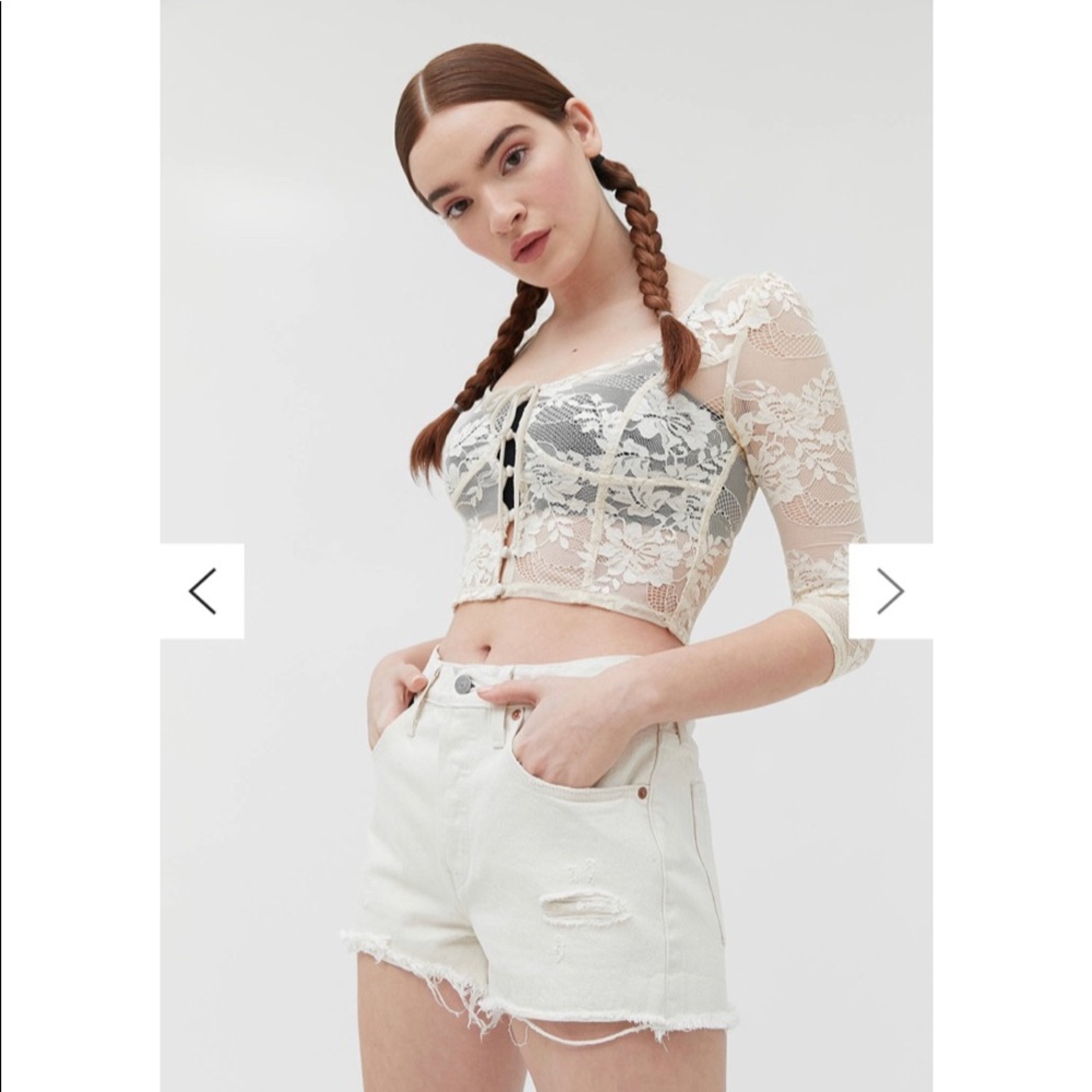 LEVI’S 501® Original Womens White Shorts